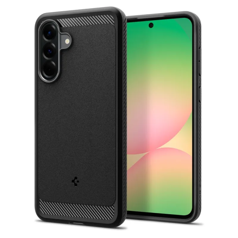 Puzdro Spigen Rugged Armor pre Samsung Galaxy A56 5G – čierne