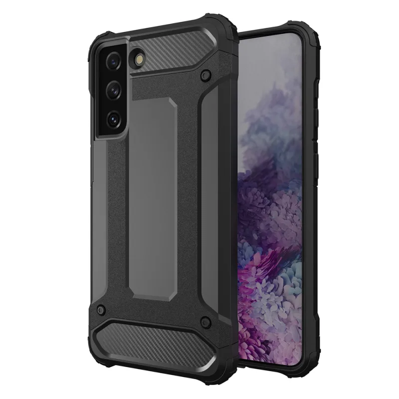 Kryt Hybrid Armor pre Samsung Galaxy S23+ pancierové hybridné puzdro čierne