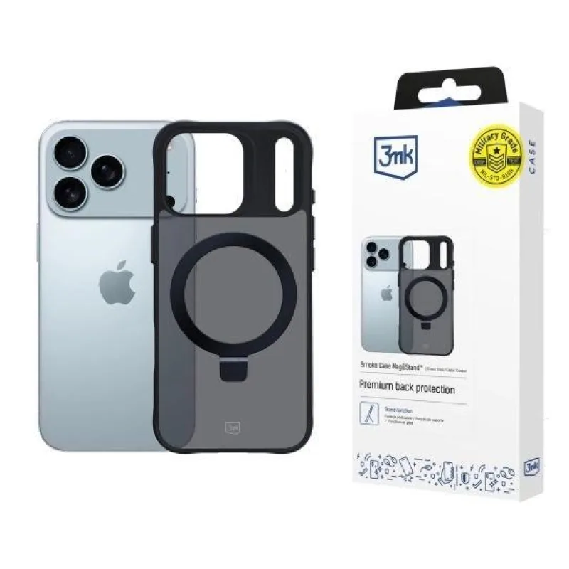 3mk ochranný kryt Smoke Case Mag&Stand pro Apple iPhone 17 Pro Max…
