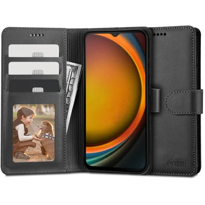Peňaženkové puzdro Tech-Protect pre Samsung Galaxy XCover 7 – čierne