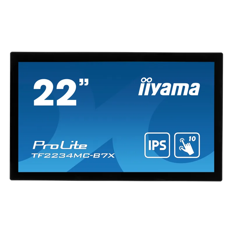 22" iiyama TF2234MC-B7X: IPS, FullHD, capacitive, 10P, 350cd/ m2, VGA, DP…