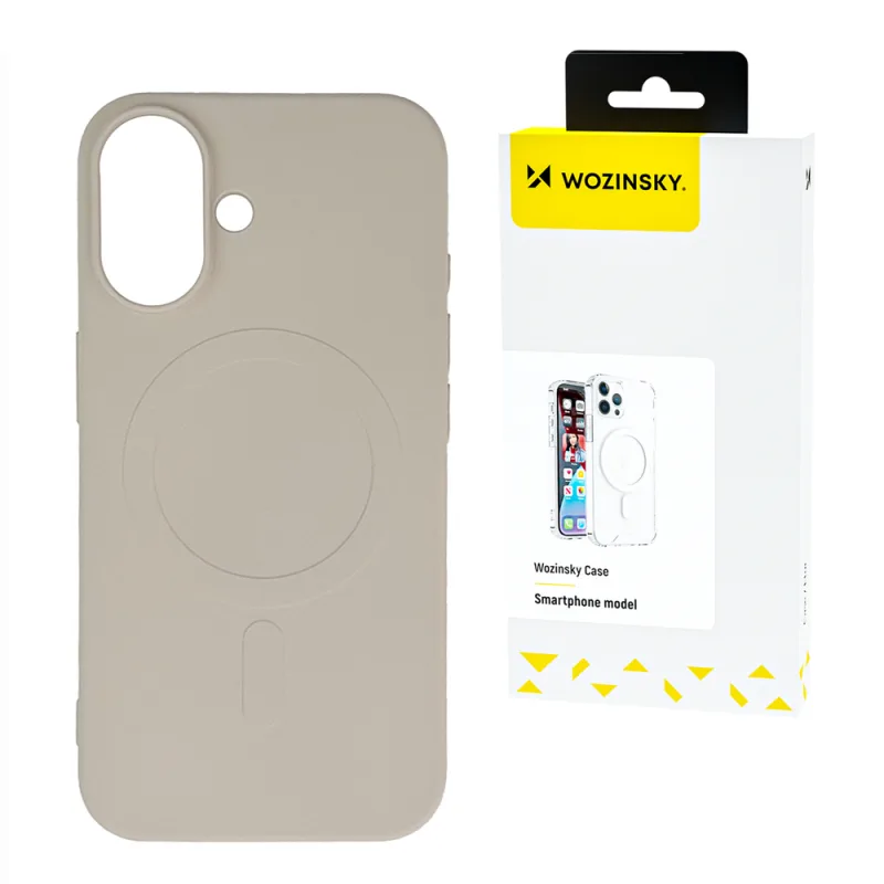 Wozinsky Silicone Case Magsafe Magnetic Case pre Samsung Galaxy S25 Ultra - Béžová