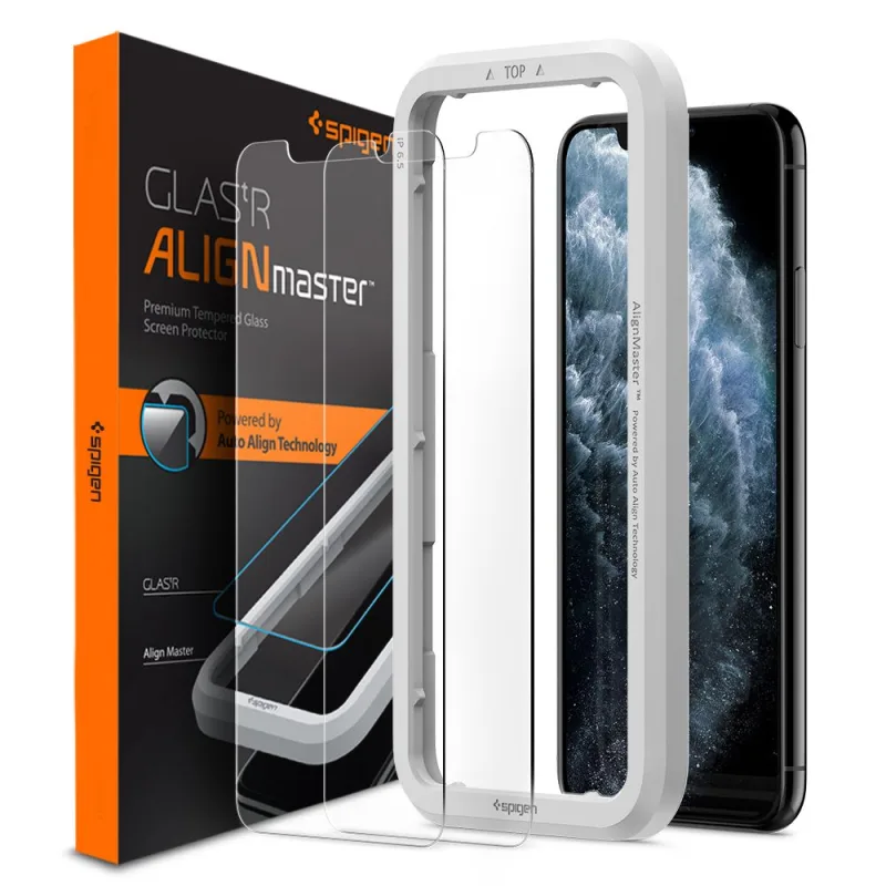 Spigen ALM Glas.tR Tenké tvrdené sklo pre iPhone 11 / XR - 2 ks.