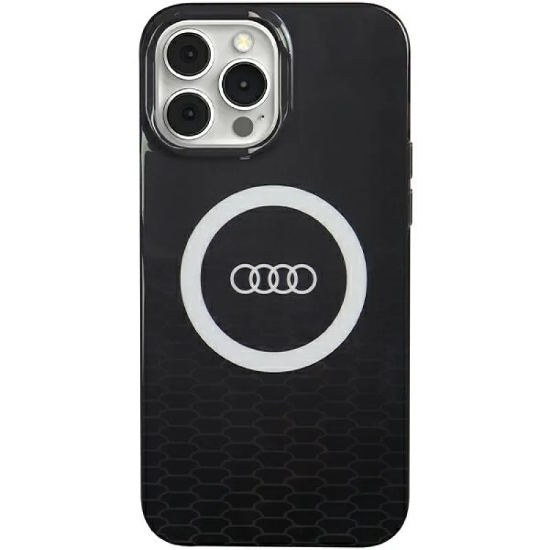 Puzdro Audi IML Big Logo MagSafe pre iPhone 13 Pro / 13 - čierne
