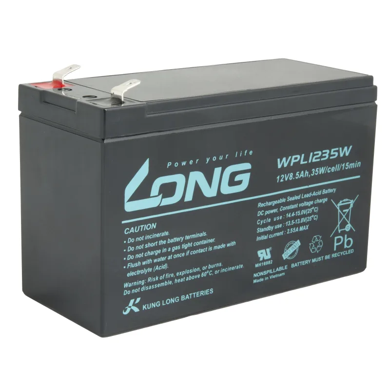 LONG batéria 12V 8, 5 Ah F2 HighRate LongLife 9 rokov (WPL1235W) PBLO…