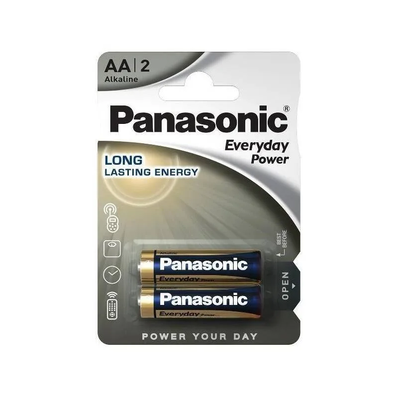 PANASONIC Alkalická baterie LR6EPS/ 2BP Everyday Power (Blistr 2 ks) 4210…