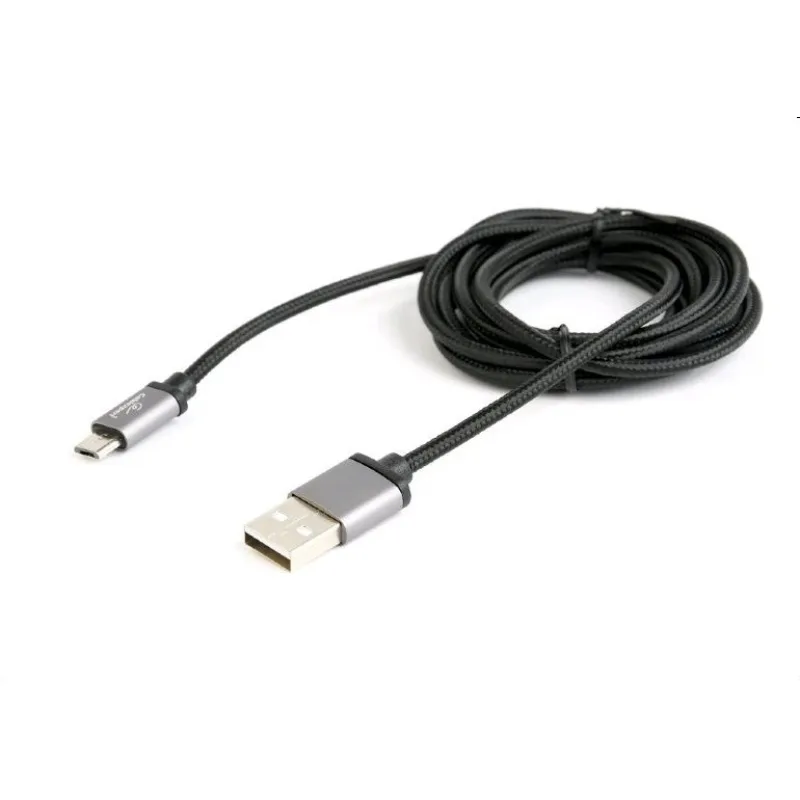 Kábel CABLEXPERT USB A Male/Micro B Male 2.0, 1,8m, opletený, čierny,…