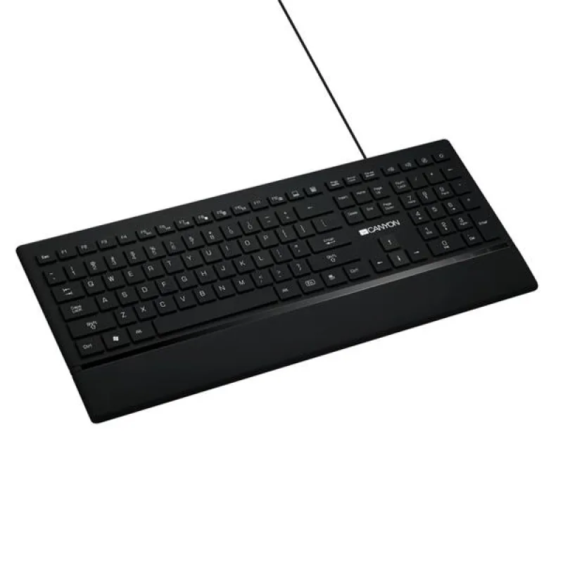 Canyon HKB-6, klávesnica, USB, multimediálna, 124 kláves, modro LED podsv…