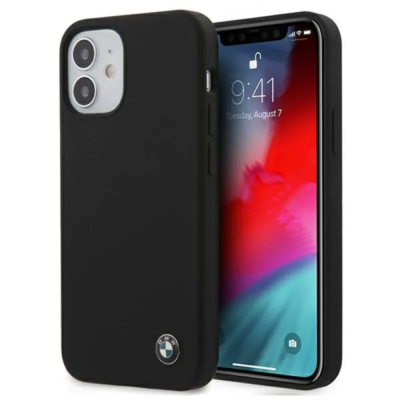 BMW Silicone Signature Case pre iPhone 12 mini - čierne