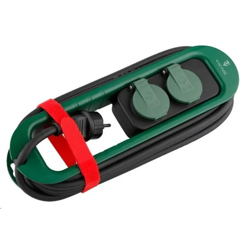 Viking síťová prodlužovací zásuvka R247, 2x AC 230V, IP44, délka 4, 7…