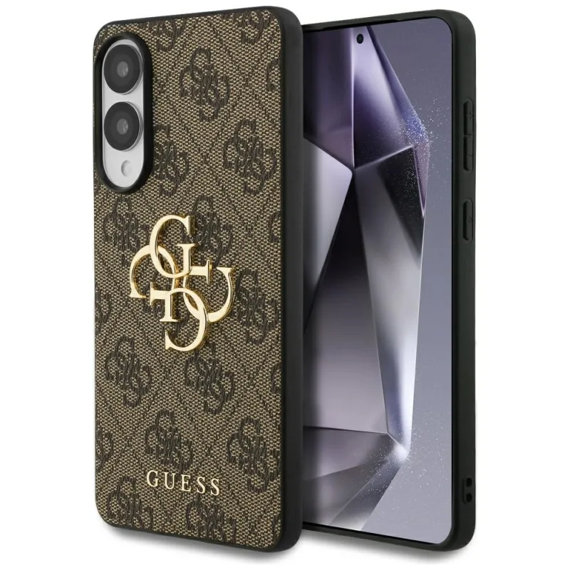 Puzdro Guess Big 4G Logo Classic Logo pre Samsung Galaxy S25 Edge – hnedé