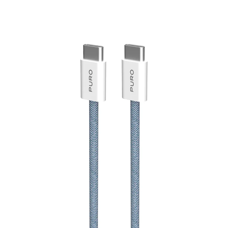 Puro Fabrik 60W USB-C - USB-C kábel 1,5m - modrý