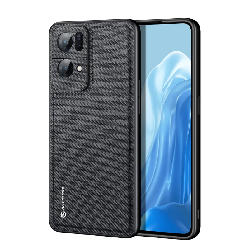 Kryt puzdra Dux Ducis Fino pokrytý nylonovým materiálom Oppo Reno7 Pro 5G black