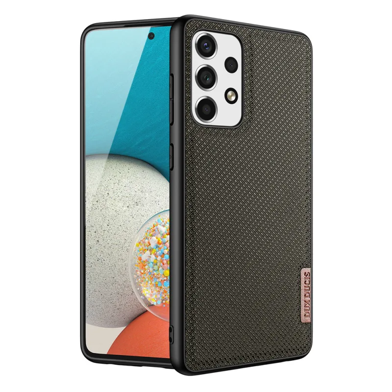 Puzdro Dux Ducis Fino je vyrobené z nylonového materiálu pre Samsung Galaxy A73 zelené