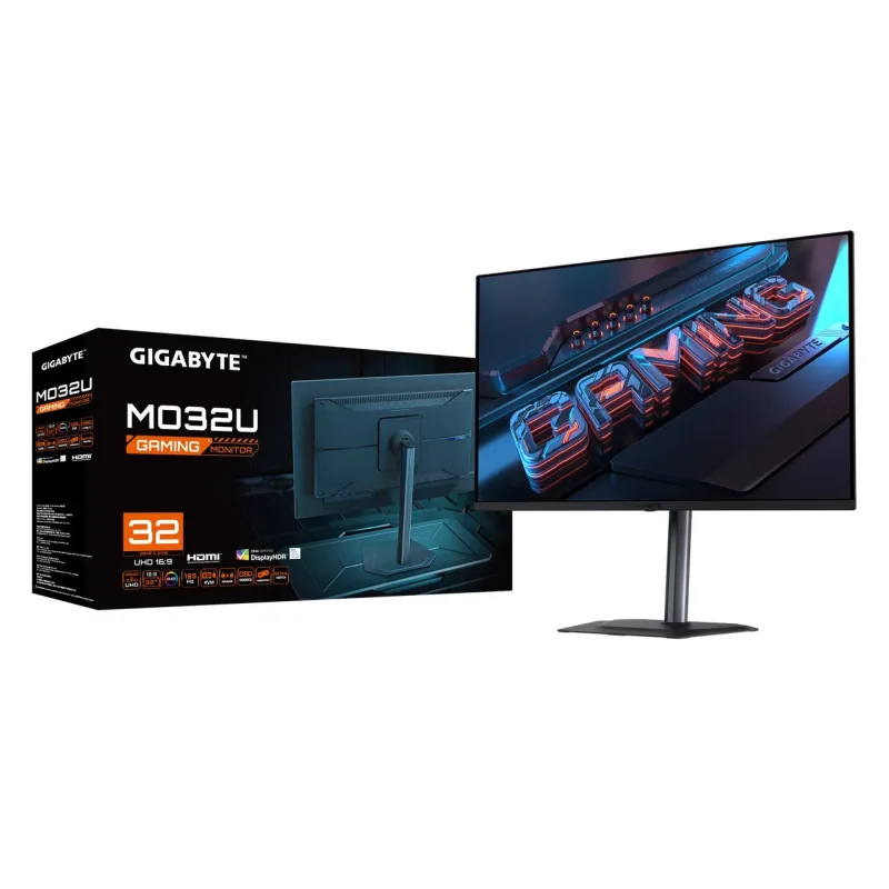 GIGABYTE LCD MO32U GAMING Monitor 32" UHD 3840x2160, QD-OLED, 165Hz,…