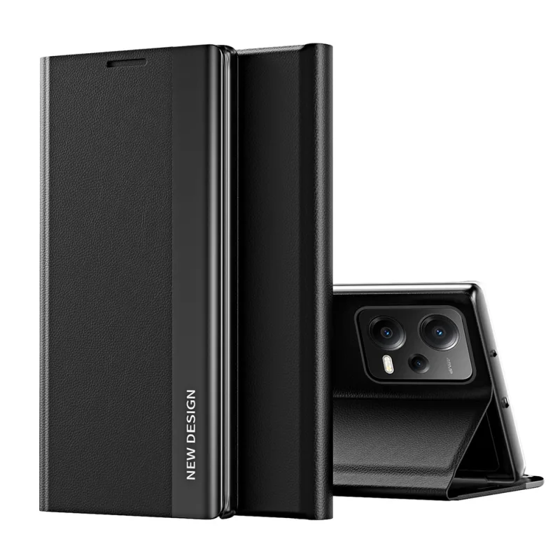 Puzdro Sleep Case Pro pre Xiaomi Redmi Note 12 5G / Poco X5 5G s výklopným stojanom čierne