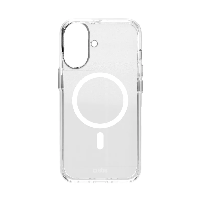 Puzdro SBS Extreme Mag D3O MagSafe pre iPhone 16 Plus – priehľadné