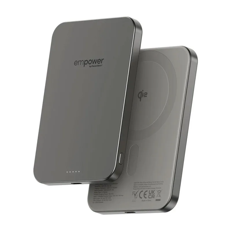 PanzerGlass EMPOWER Wireless Qi2 Powerbank 5.000 mAh - Titanium EM82419