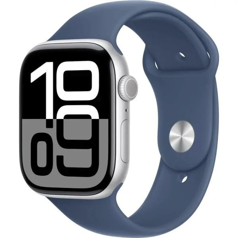 Apple Watch Series 10 GPS + Cellular 46mm Silver Aluminium Case with…