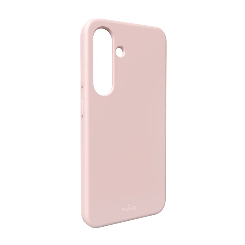 Silikónové puzdro Puro Icon pre Samsung Galaxy S25 - ružové