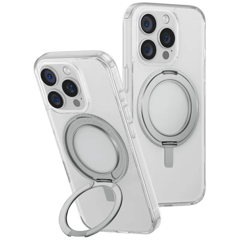 Puzdro Uniq Swivix 360 Rotating Kickstand Case pre iPhone 16 Pro – priehľadné