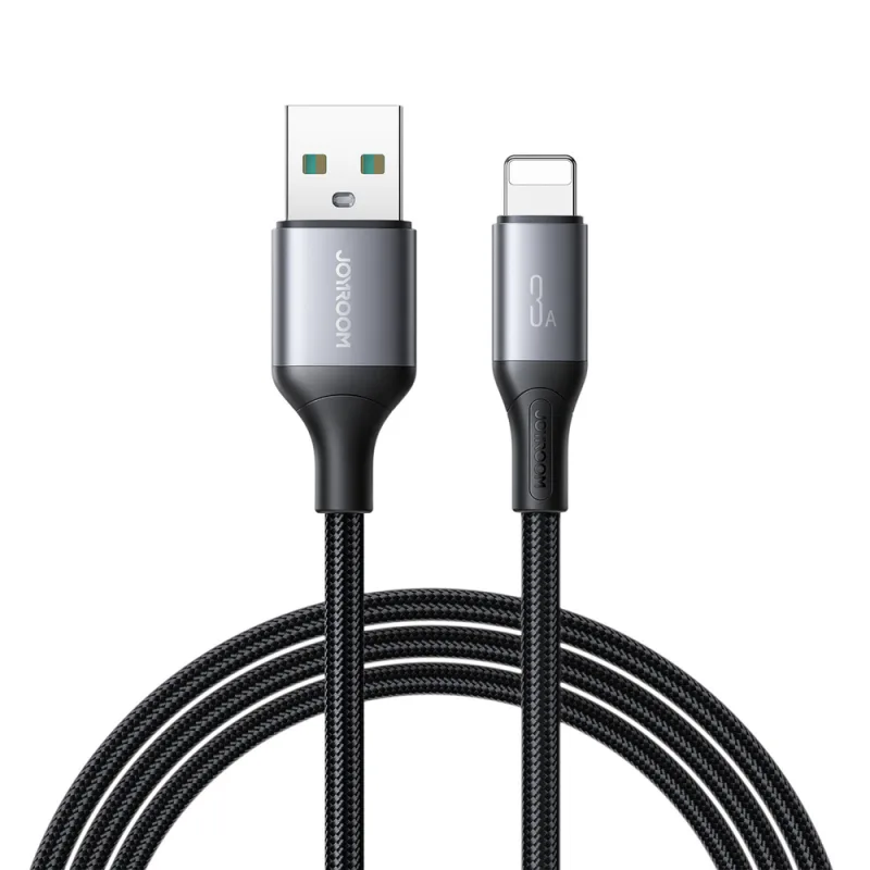Joyroom S-A28 Flash Series 3A USB-A - Lightning kábel 1m - čierny