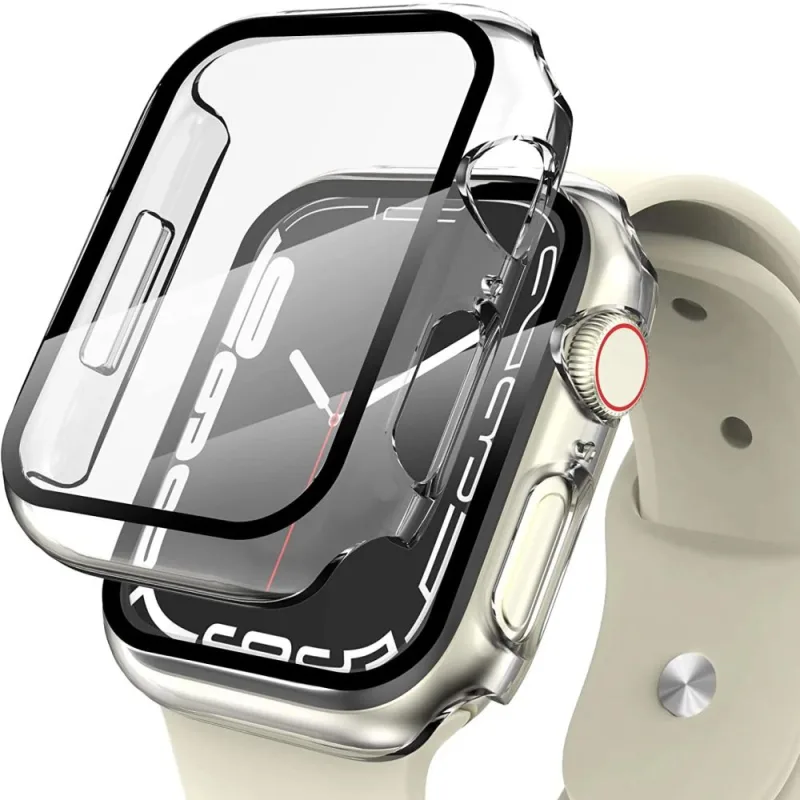 Puzdro Tech-Protect Defense360 pre Apple Watch 7/8/9 (45 mm) – priehľadné