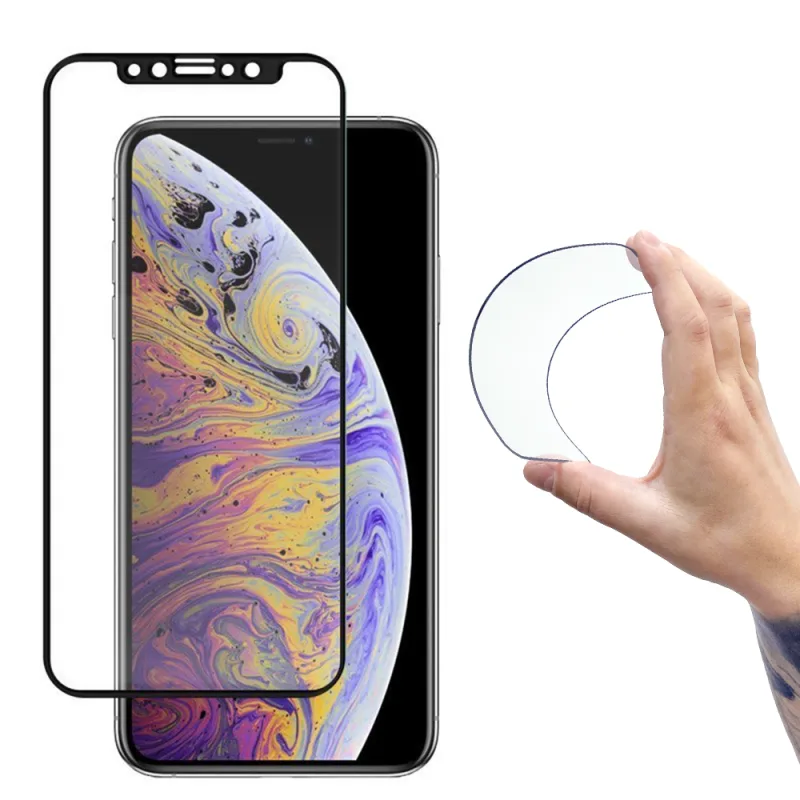 Wozinsky Full Cover Flexi Nano Glass Hybrid Screen Protector s rámom pre iPhone 13 mini priehľadný