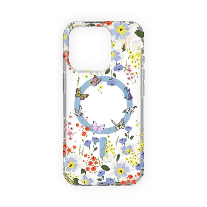 iDeal Fashion Clear Case MagSafe iPhone 16 Pro Artistic Garden IDCLCMS…