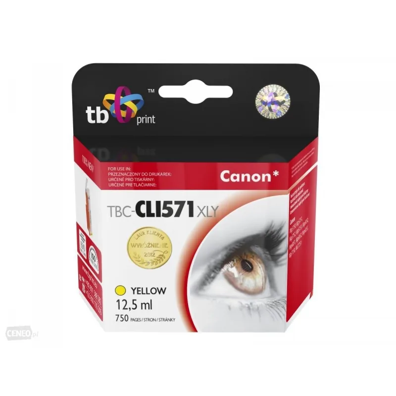 Ink. kazeta TB komp. s Canon CLI-571XL, 0334C001 YE TBC-CLI571XLY