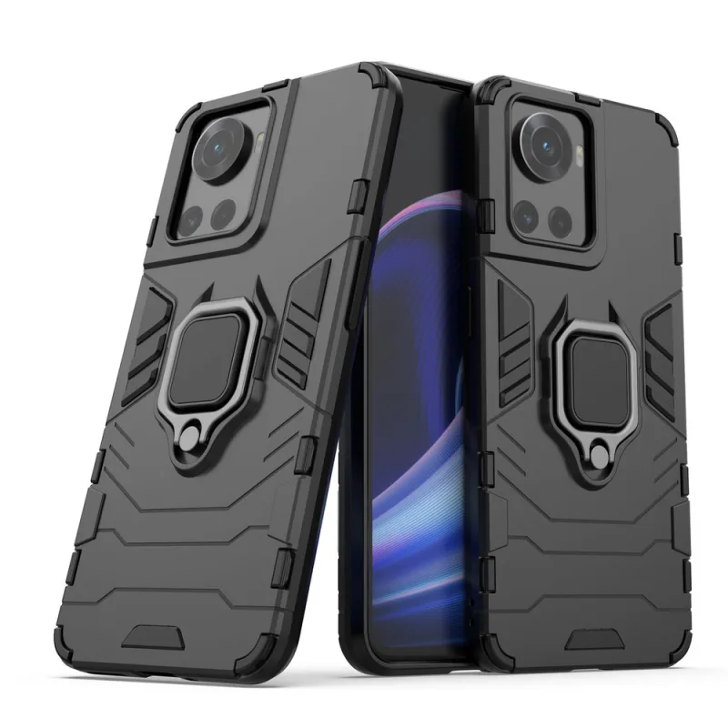 Kryt hybridného puzdra Ring Armor armor + magnetický držiak pre OnePlus Ace čierny