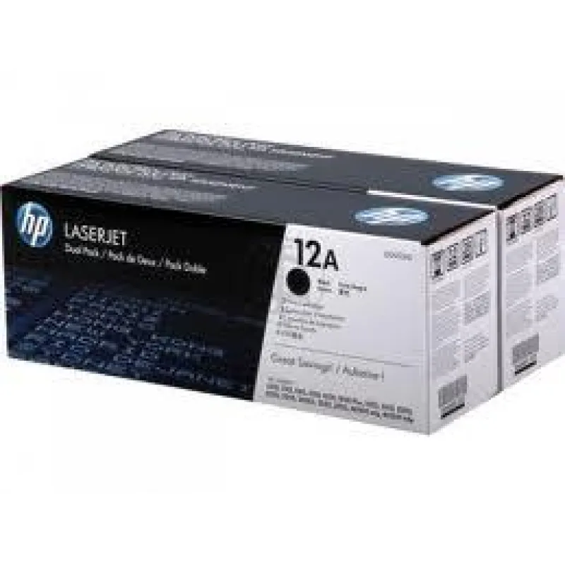 HP tlačová kazeta čierna, 2-pack Q2612AD Q2612AD