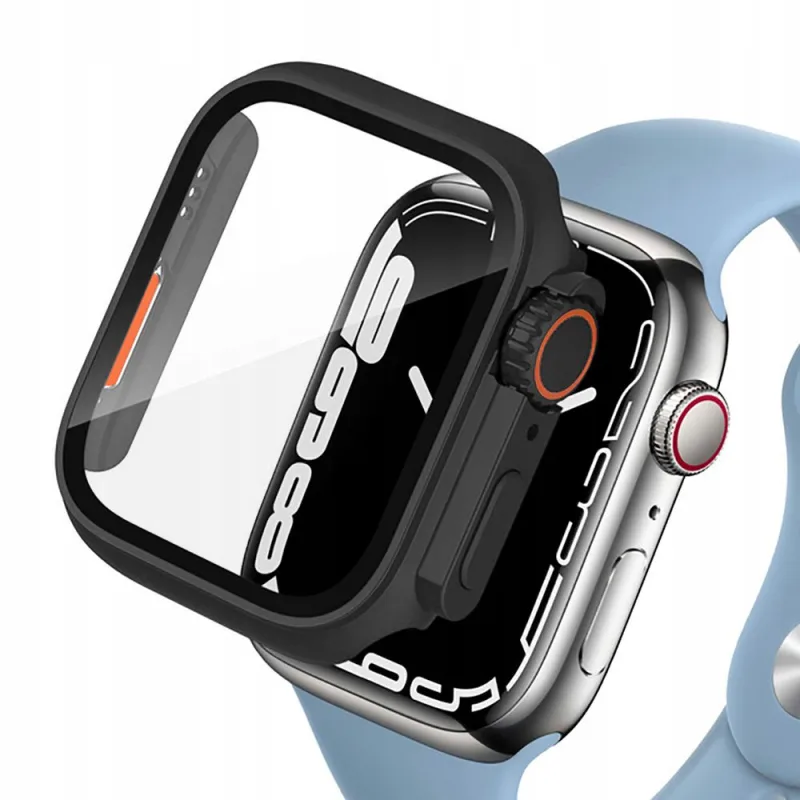 Puzdro Tech-Protect Defense360 pre Apple Watch 4 / 5 / 6 / SE (44 mm) – čierno-oranžové