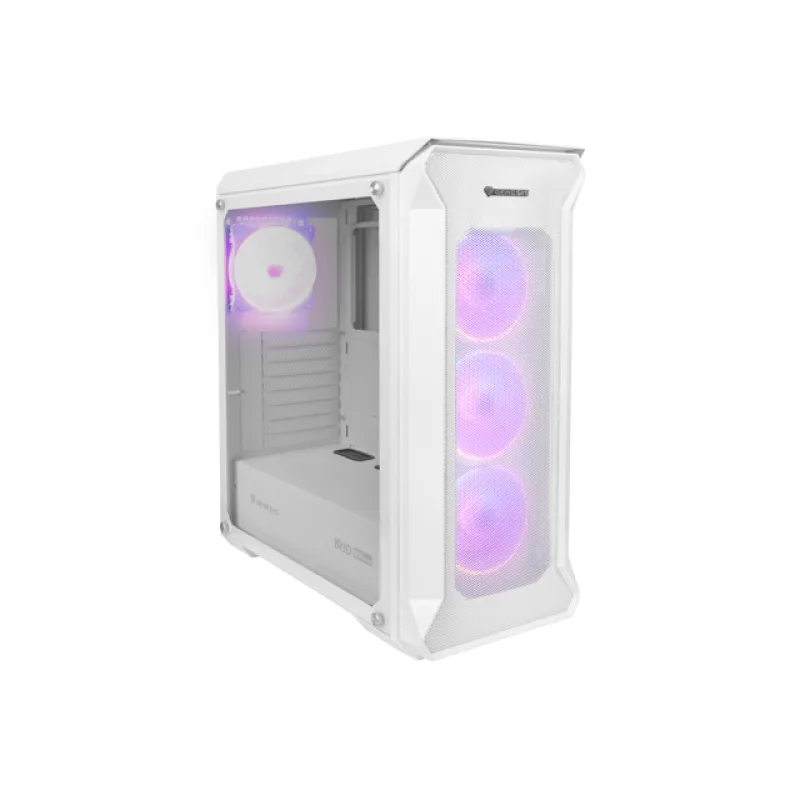 Počítačová skriňa Genesis IRID 505 ARGB V2/ Midi Tower/ Transpar./ Biela…