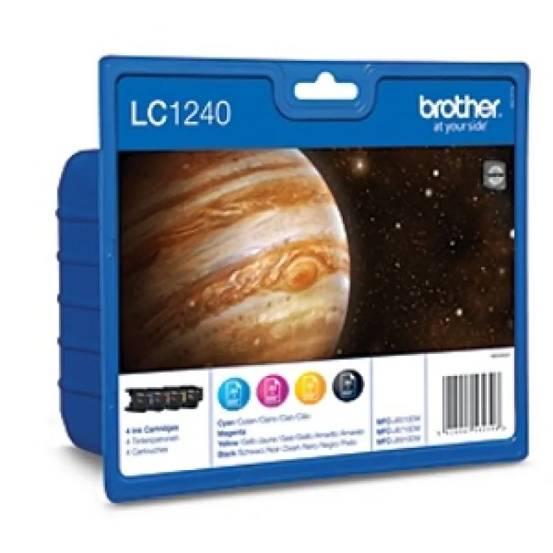 LC-1240VALBP (atrament multipack-čierna+tri farby) LC1240VALBP