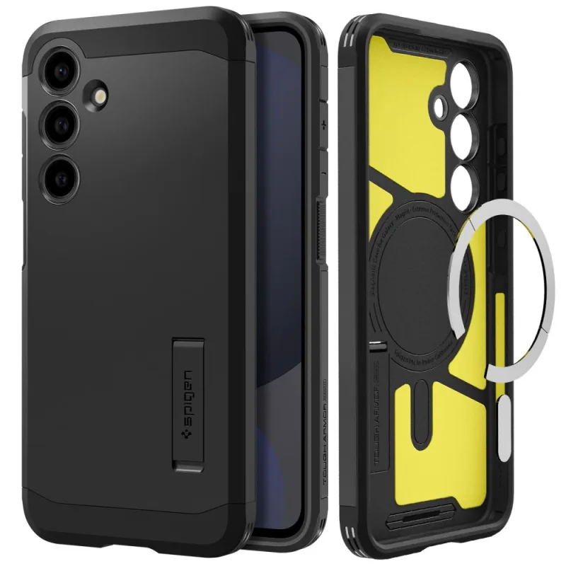 Puzdro Spigen Tough Armor MagSafe pre Samsung Galaxy S24 FE - čierne
