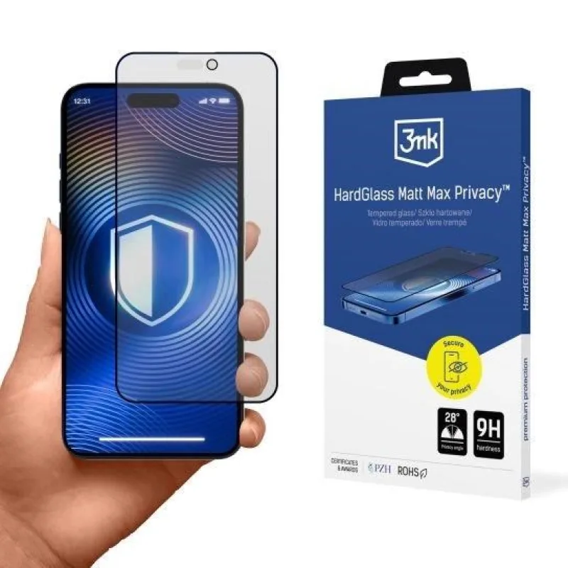 3mk tvrzené sklo HardGlass Matt Max Privacy pro Apple Iphone 17 Pro Max…
