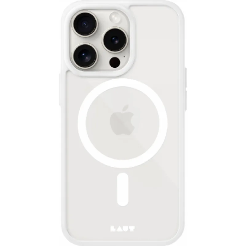 Puzdro LAUT Huex Protect s MagSafe pre iPhone 15 Pro Max - biele