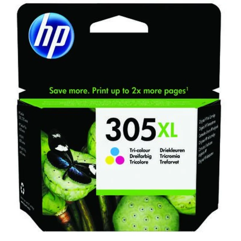 Trojfarebná originálna atramentová kazeta HP 305XL s vysokou výťažnosťou…