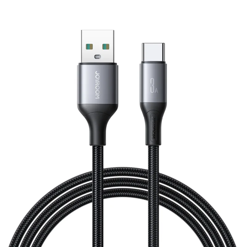 Joyroom S-A28 Flash Series 3A USB-A - USB-C kábel 2m - čierny