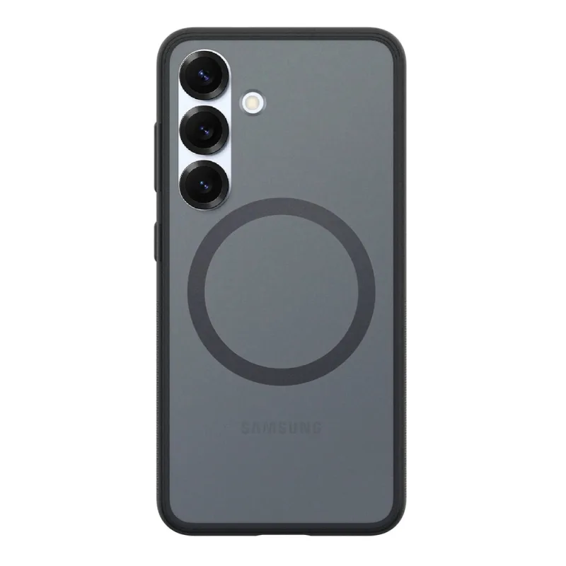 Silikónové puzdro Spigen Capella GP-FPS931PGBJW s magnetickým krúžkom MagFit pre Samsung Galaxy S25 – čierne