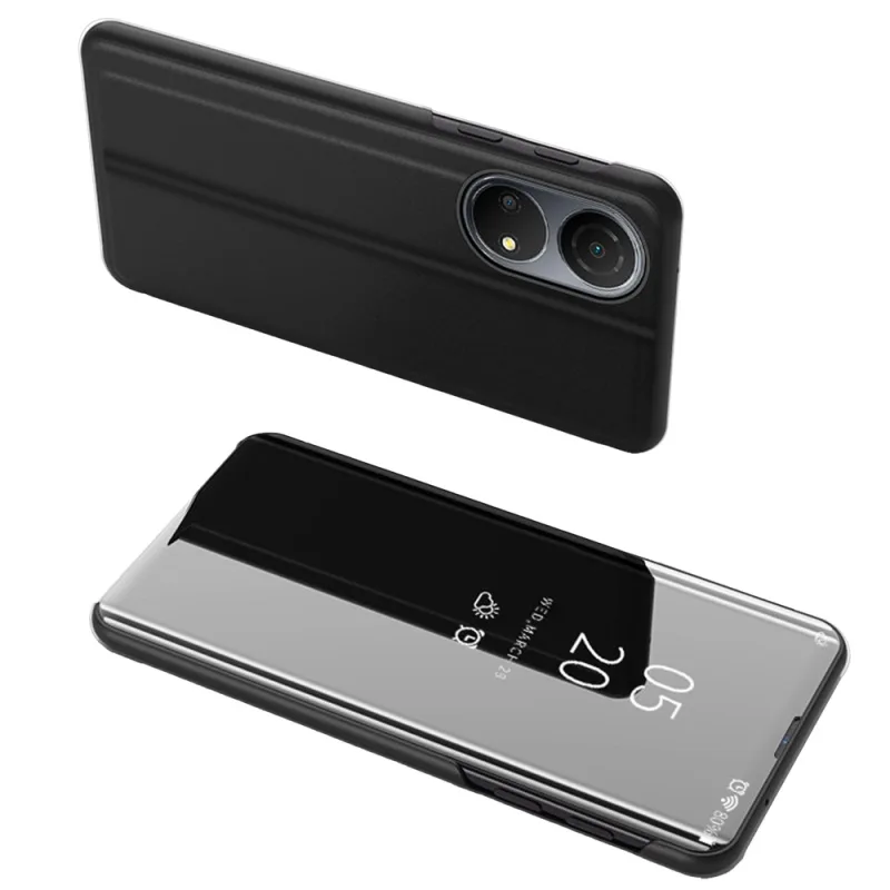 Puzdro Clear View Case pre Honor X7 / Honor Play 30 Plus flipový kryt čierny