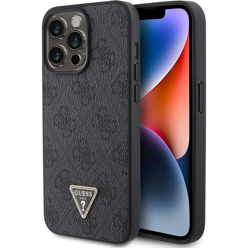 Puzdro iPhone 15 Pro Guess zadný kryt čierny 3666339226305