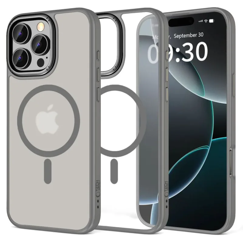 Puzdro Tech-Protect MagEdge MagSafe pre iPhone 16 Pro Max - titánové
