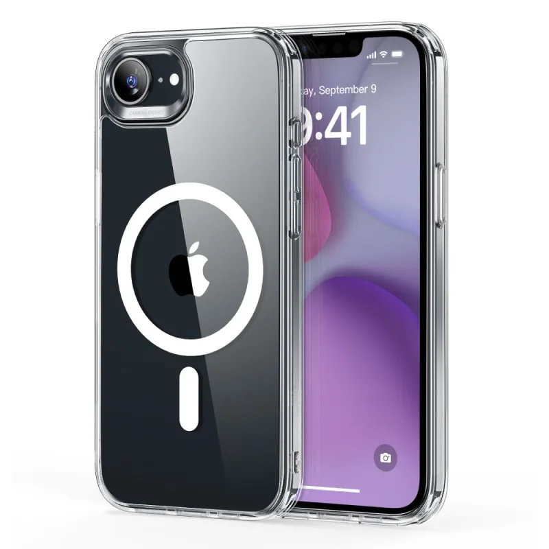 Puzdro ESR Classic Hybrid Halolock MagSafe na iPhone 16e – priehľadné