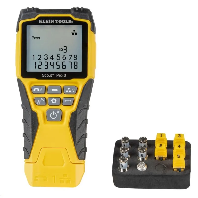 KLEIN TOOLS - VDV Scout® Pro 3 Tester Kit - 5x RJ45, 5x F-konektor…