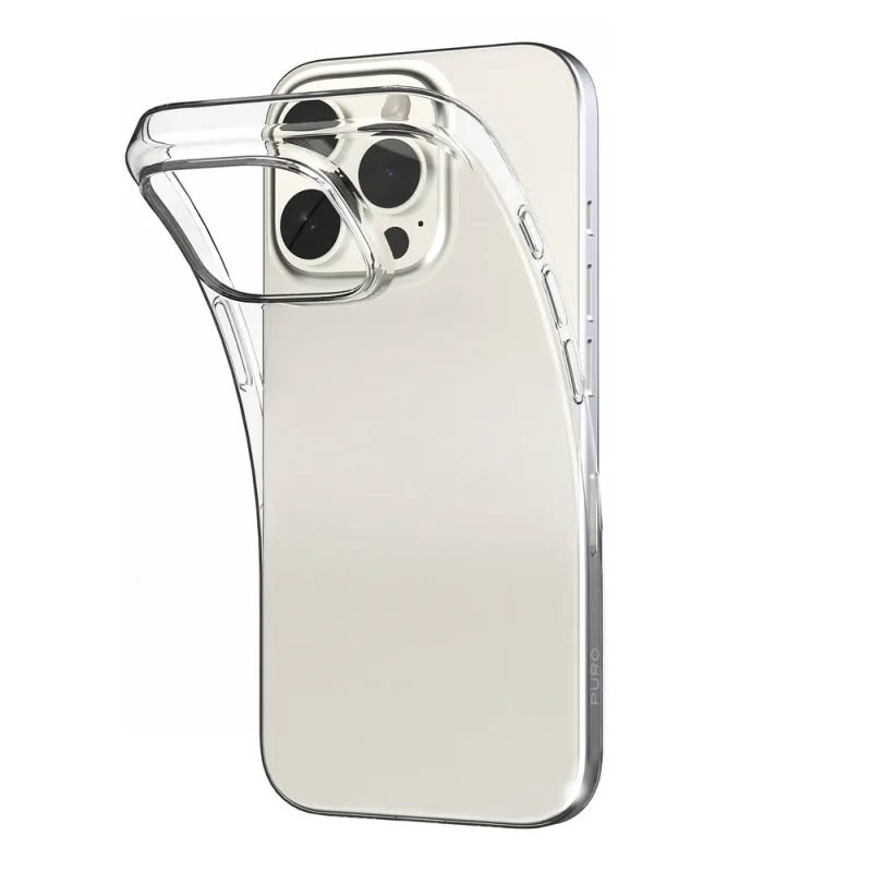 Silikónový obal Puro 03 Nude pre iPhone 16 Pro – priehľadný