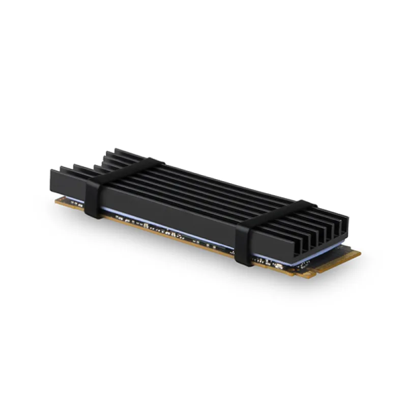 AXAGON CLR-M2L6, hliníkový pasívny chladič pre M.2 2280 SSD, výška 6 mm…