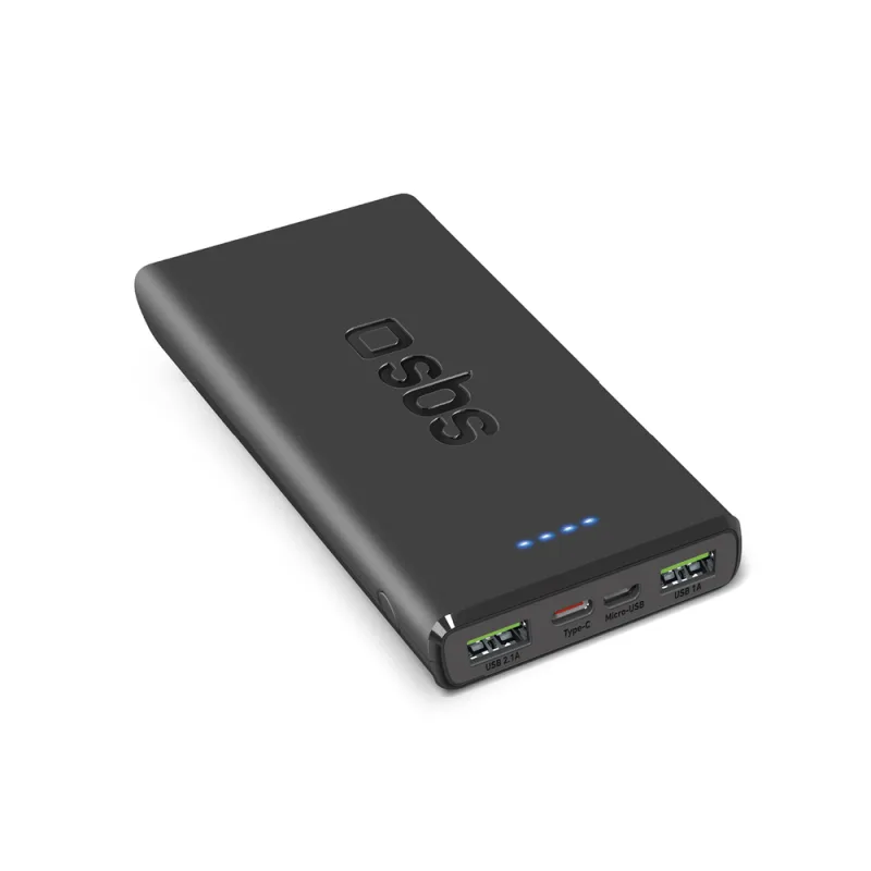 Powerbanka SBS TTBB10000FASTPD20K 10000 mAh 20W s dodávkou energie - čierna