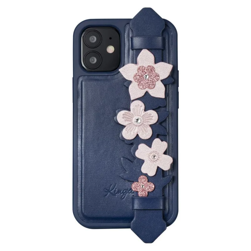 Puzdro Kingxbar Sweet Series zdobené originálnymi kryštálmi Swarovski iPhone 12 Pro Max blue